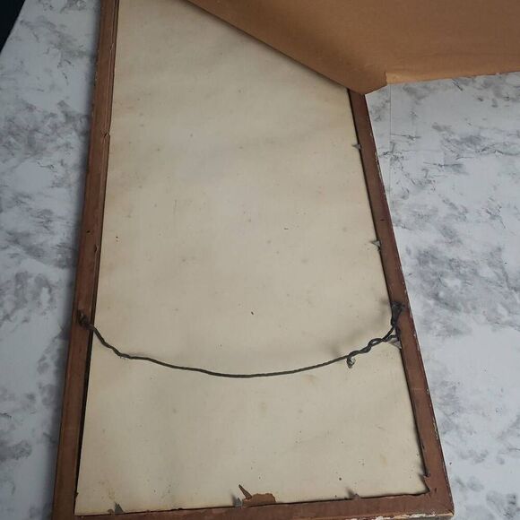 Vintage Stone Graves Rubbing Framed Photo - Picture 11 of 12